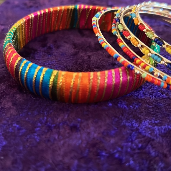 Set of Multi-Colored Bangles - Picture 4 of 4